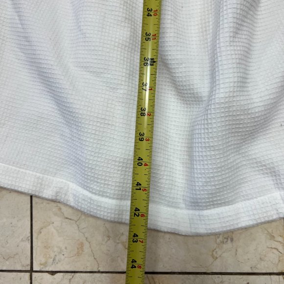 Linum Home Textiles Unisex Turkish Cotton Smyrna White Robe - Picture 11 of 11